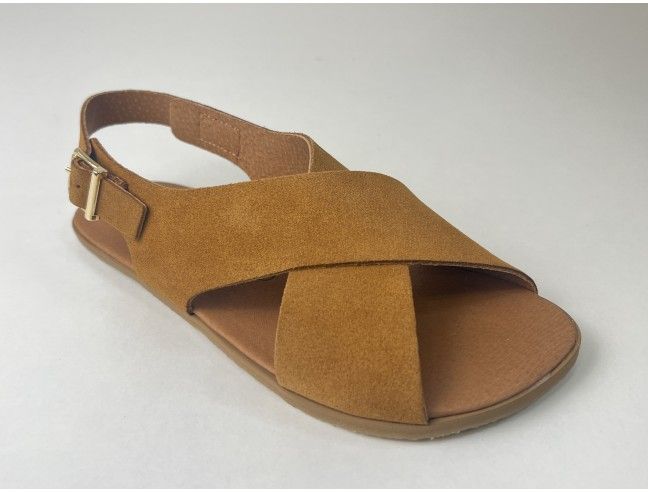 Sandalia barefoot Cruzada Camel Vivant