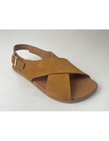 Sandalia barefoot Cruzada Camel Vivant
