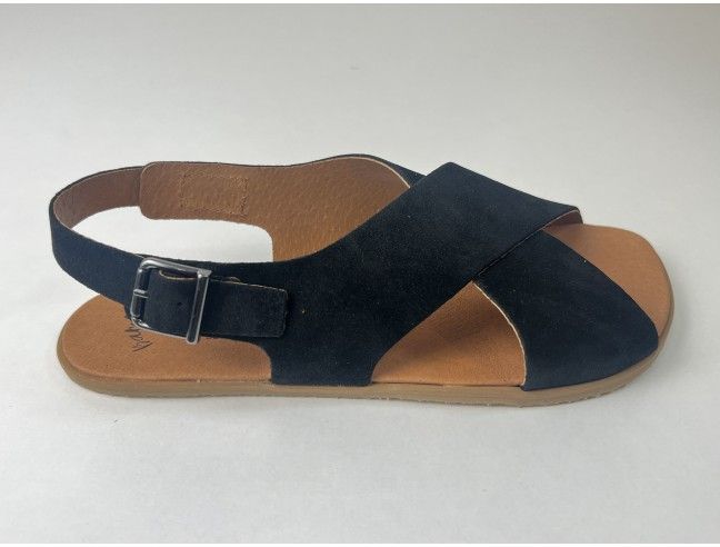 Sandalia barefoot Cruzada Negro Vivant