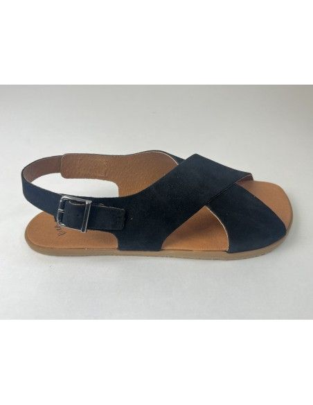 Sandalia barefoot Cruzada Negro Vivant