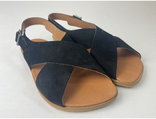 Sandalia barefoot Cruzada Negro Vivant