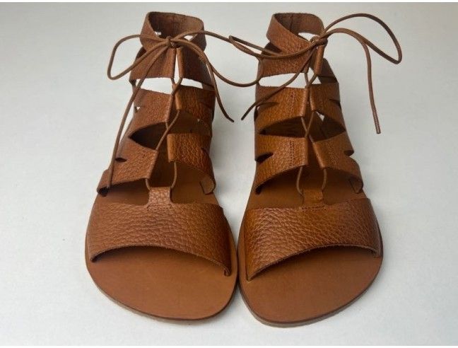 Sandalia barefoot romana Vivant Camel