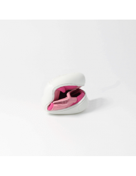 Sandalia barefoot vegana con velcro bLIFESTYLE Rosa