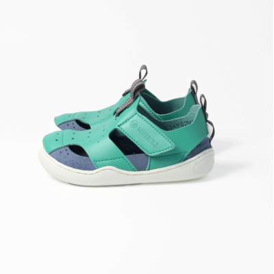 Sandalia barefoot vegana con velcro bLIFESTYLE Petrol
