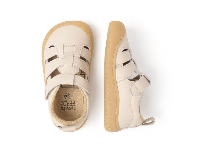 Zapato Feroz Irta Rocker Beige Microfibra Nobuck