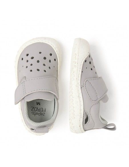 Zapato Feroz Benisa Rocker Gris Microfibra Nobuck