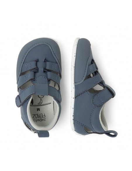 Zapato Feroz Sandalia Canet Azul Microfibra Serraje
