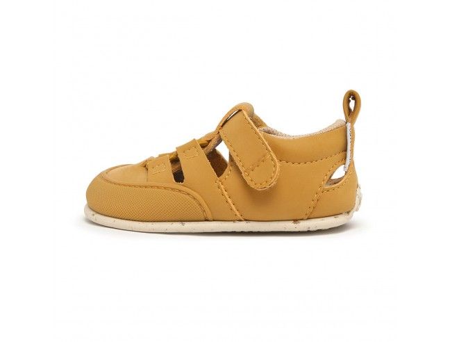 Zapato Feroz Sandalia Canet Mostaza Microfibra...