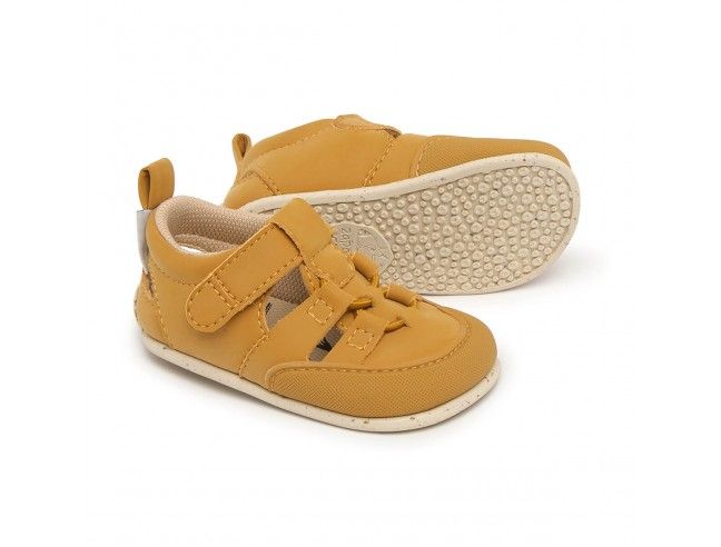 Zapato Feroz Sandalia Canet Mostaza Microfibra...