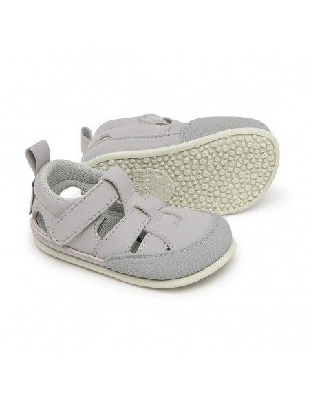 Zapato Feroz Sandalia Irta Gris Microfibra Nobuck
