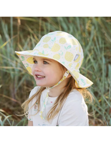 Sombrero con protección solar ajustable Floppy Lemon Fresh