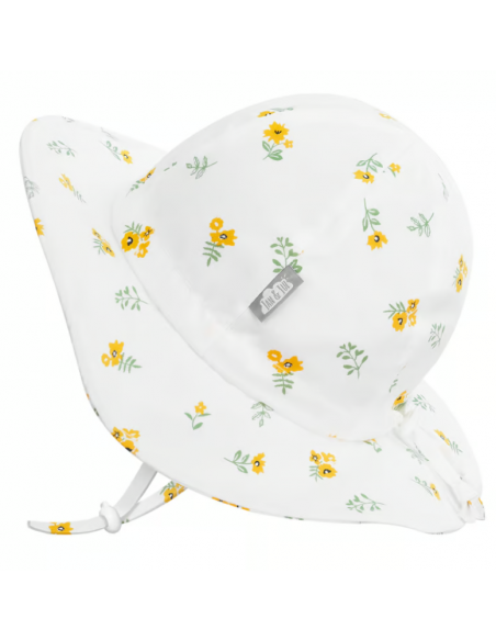 Sombrero con protección solar ajustable Floppy Yellow Flowers