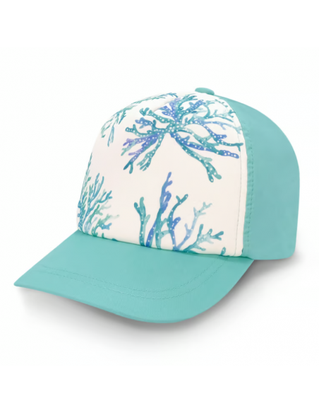 Visera con protección solar Xplorer Cap Coral Blue