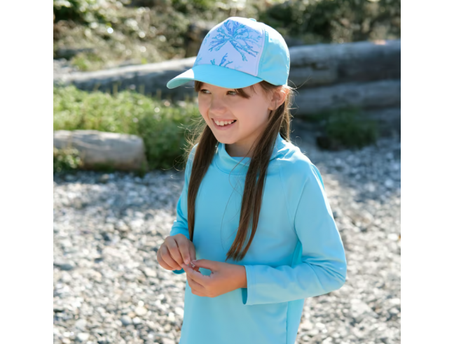 Visera con protección solar Xplorer Cap Coral Blue