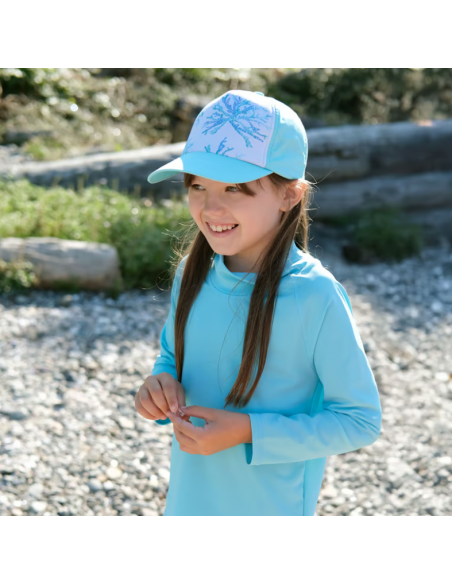 Visera con protección solar Xplorer Cap Coral Blue