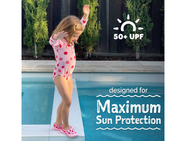 Bañador con protección solar Pink Strawberry
