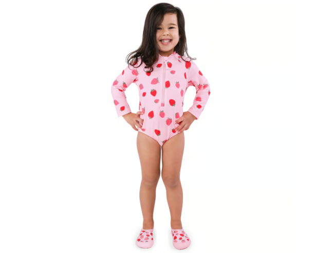 Bañador con protección solar Pink Strawberry