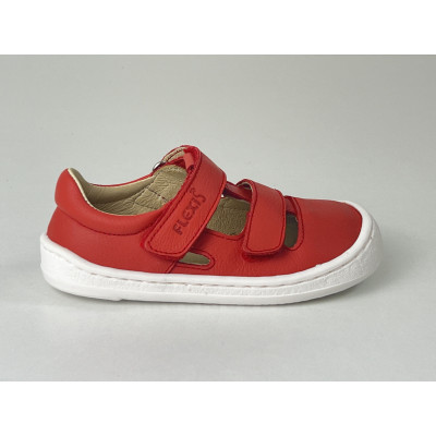 Sandalia barefoot Flexi Nens Piel Rojo