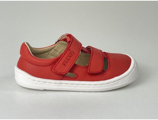 Sandalia barefoot Flexi Nens Piel Rojo