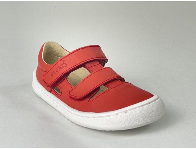 Sandalia barefoot Flexi Nens Piel Rojo