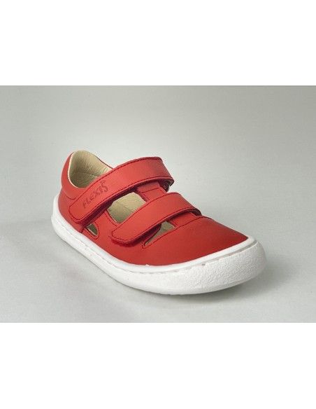 Sandalia barefoot Flexi Nens Piel Rojo