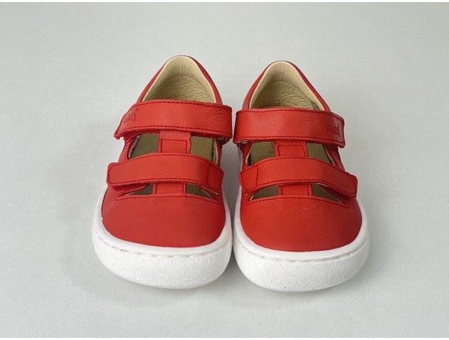 Sandalia barefoot Flexi Nens Piel Rojo