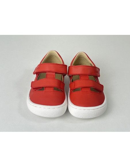 Sandalia barefoot Flexi Nens Piel Rojo