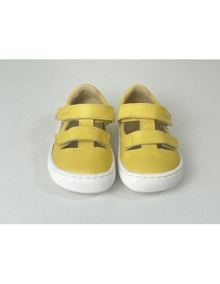 Sandalia barefoot Flexi Nens Piel Amarillo