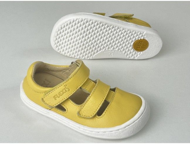 Sandalia barefoot Flexi Nens Piel Amarillo