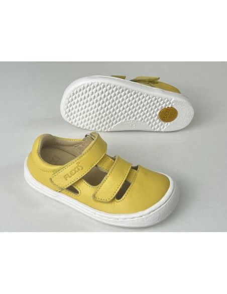 Sandalia barefoot Flexi Nens Piel Amarillo