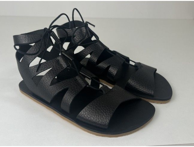 Sandalia barefoot romana Vivant Negro