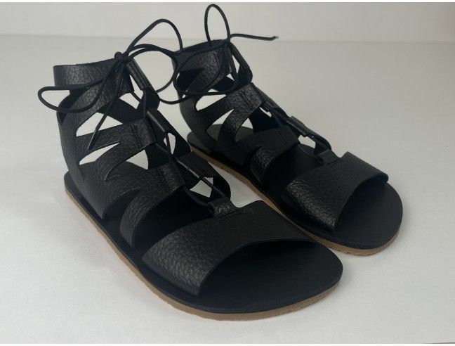 Sandalia barefoot romana Vivant Negro