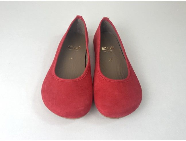 Bailarina barefoot Ria Menorca Ante Rojo