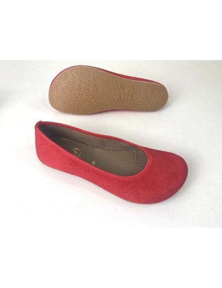 Bailarina barefoot Ria Menorca Ante Rojo