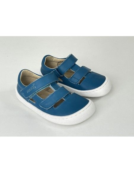 Sandalia barefoot Flexi Nens Piel Petrol