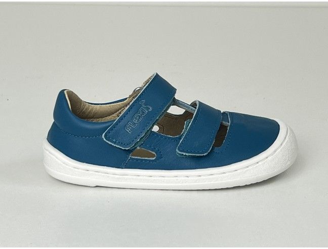 Sandalia barefoot Flexi Nens Piel Petrol