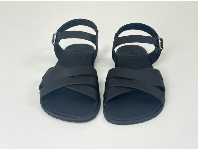 Sandalia barefoot Trenzada Flexi NENS Negro
