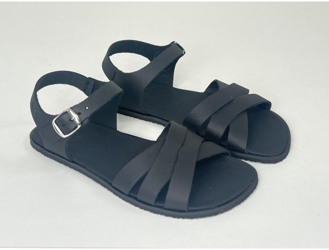 Sandalia barefoot Trenzada Flexi NENS Negro