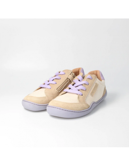 Deportiva barefoot tejida bLIFESTYLE  Beige/Lavanda