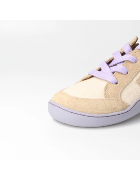Deportiva barefoot tejida bLIFESTYLE  Beige/Lavanda