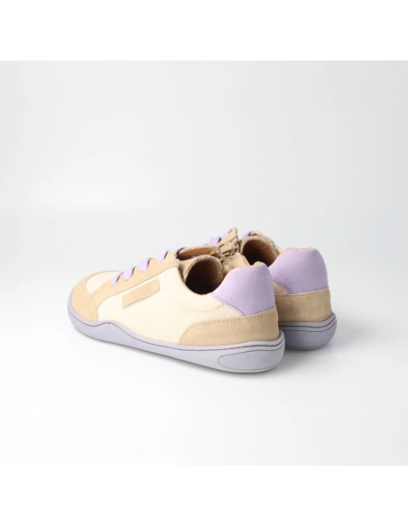 Deportiva barefoot tejida bLIFESTYLE  Beige/Lavanda