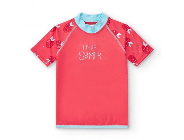 Camiseta Protección Solar M/C STRAWBERRIES BTBOX