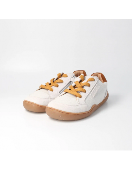 Deportiva barefoot tejida bLIFESTYLE Beige/Mostaza