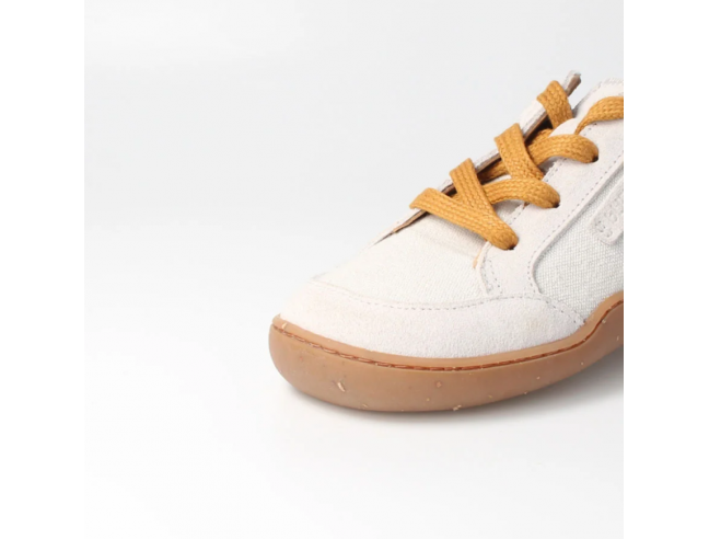 Deportiva barefoot tejida bLIFESTYLE Beige/Mostaza