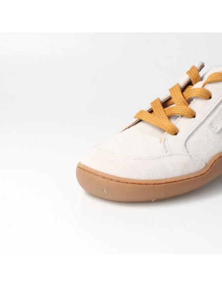 Deportiva barefoot tejida bLIFESTYLE Beige/Mostaza