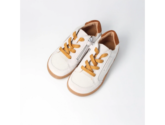 Deportiva barefoot tejida bLIFESTYLE Beige/Mostaza