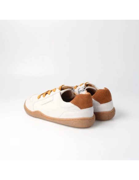 Deportiva barefoot tejida bLIFESTYLE Beige/Mostaza