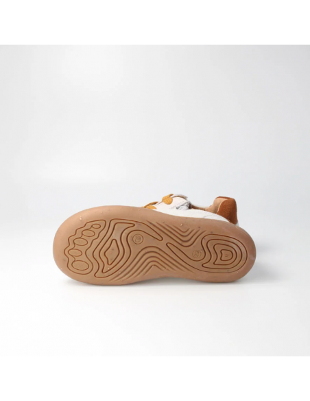 Deportiva barefoot tejida bLIFESTYLE Beige/Mostaza