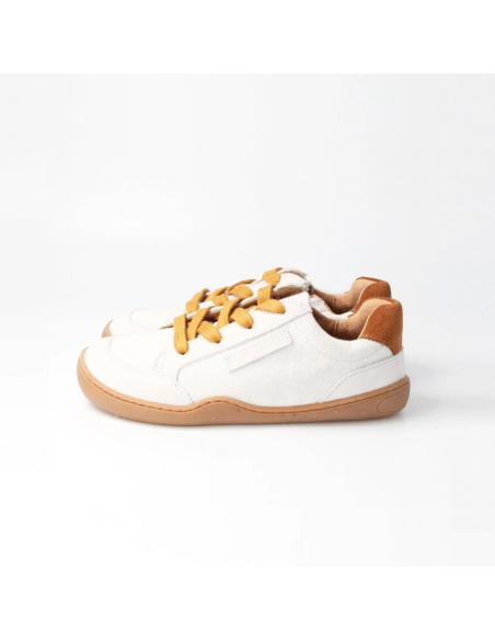 Deportiva barefoot tejida bLIFESTYLE Beige/Mostaza