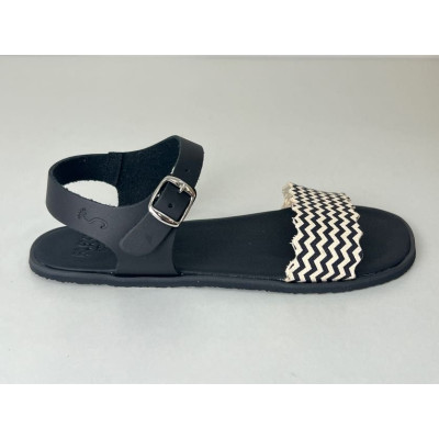 Sandalia barefoot Flexi NENS Arrow Blanco/Negro